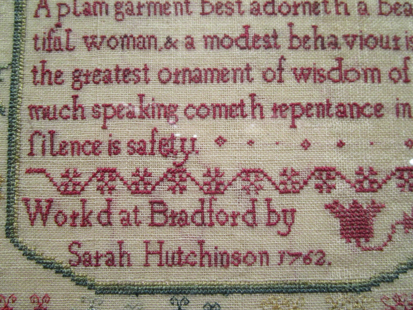 Sarah Hutchinson 1762 - Scarlet Letter