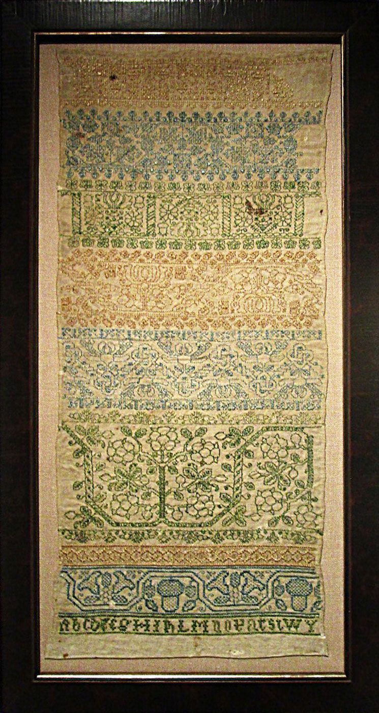 English Band Sampler - circa 1680-90