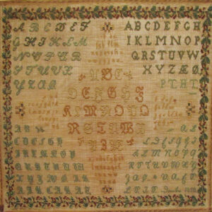 German Alphabet Sampler - Dated 1850