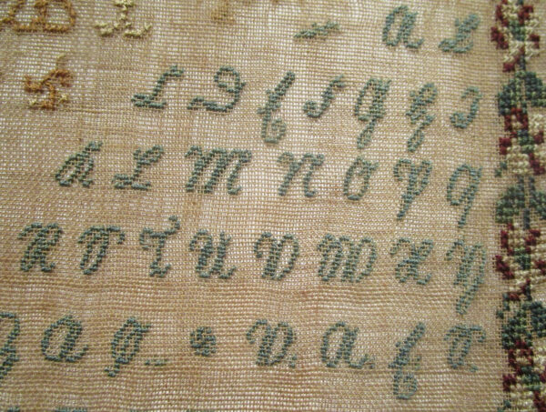 German Alphabet Sampler - Dated 1850 - Image 4