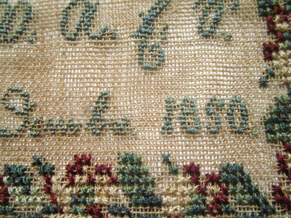 German Alphabet Sampler - Dated 1850 - Image 5