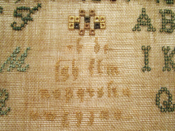 German Alphabet Sampler - Dated 1850 - Image 6