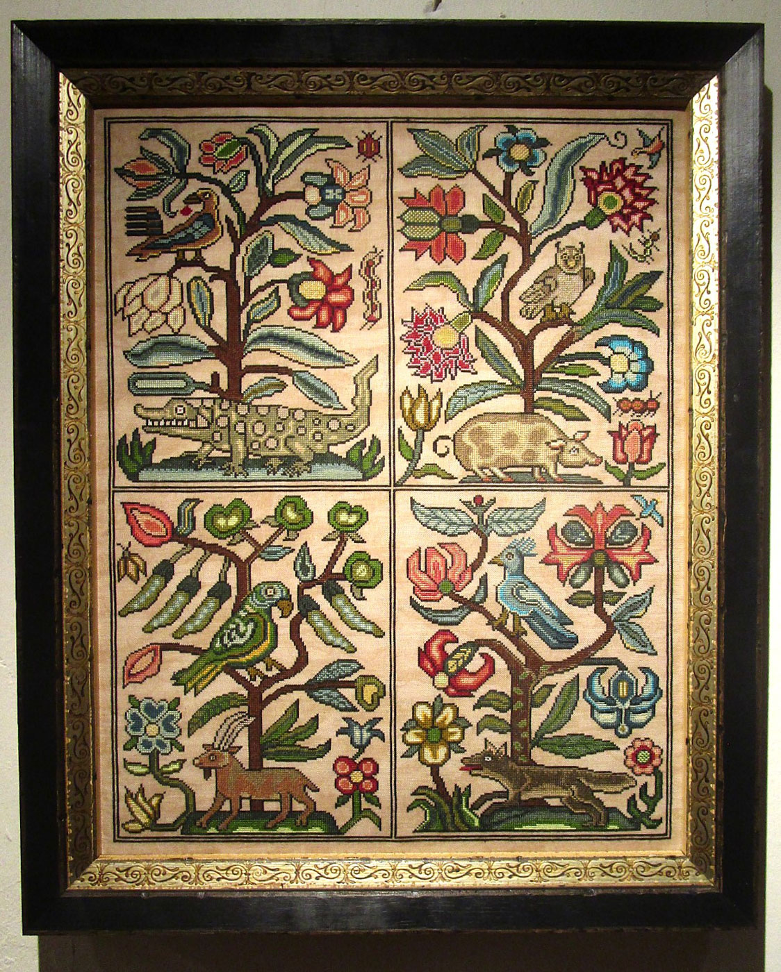 A Miscellany - A Collection of Seventeenth Century Canvaswork Elements from the Natural World - Image 2