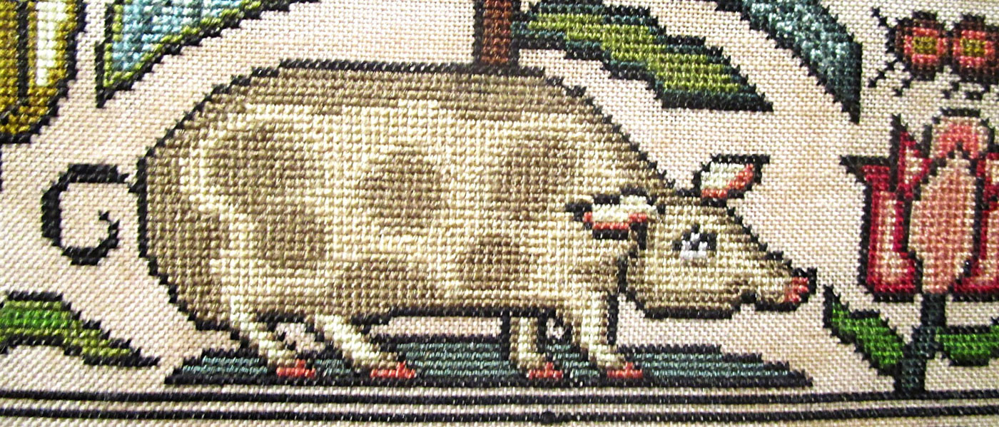 A Miscellany - A Collection of Seventeenth Century Canvaswork Elements from the Natural World - Image 7