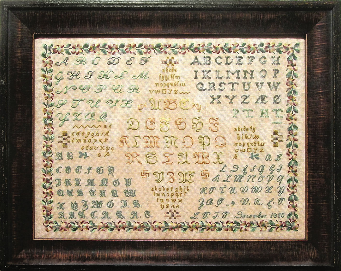 December 1850, A German Sampler