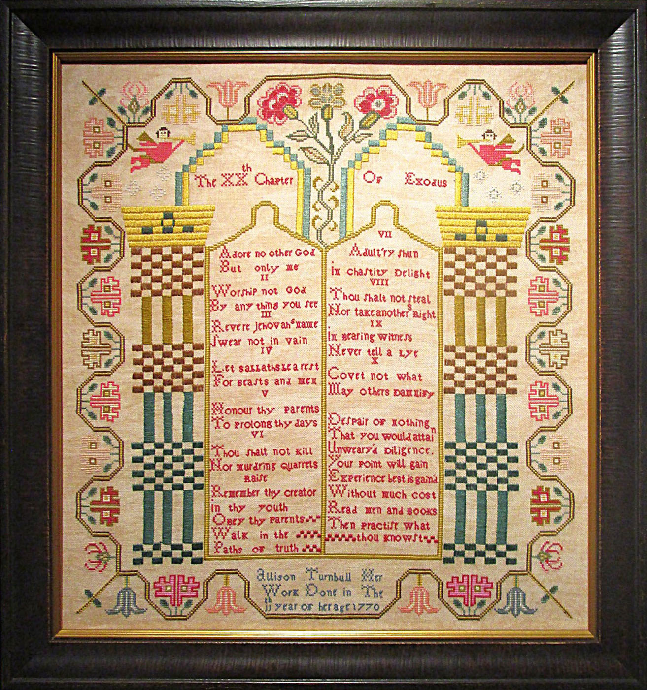 Allison Turnbull 1770 Sampler